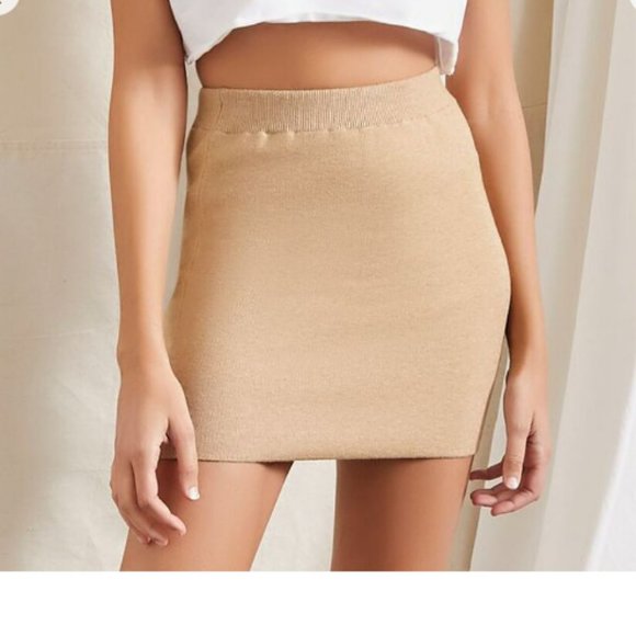 Forever 21 Sweater-Knit Mini Skirt - Picture 1 of 5